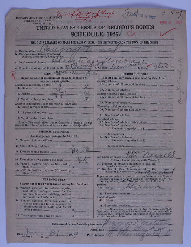 Scan of Federated Churches: 43