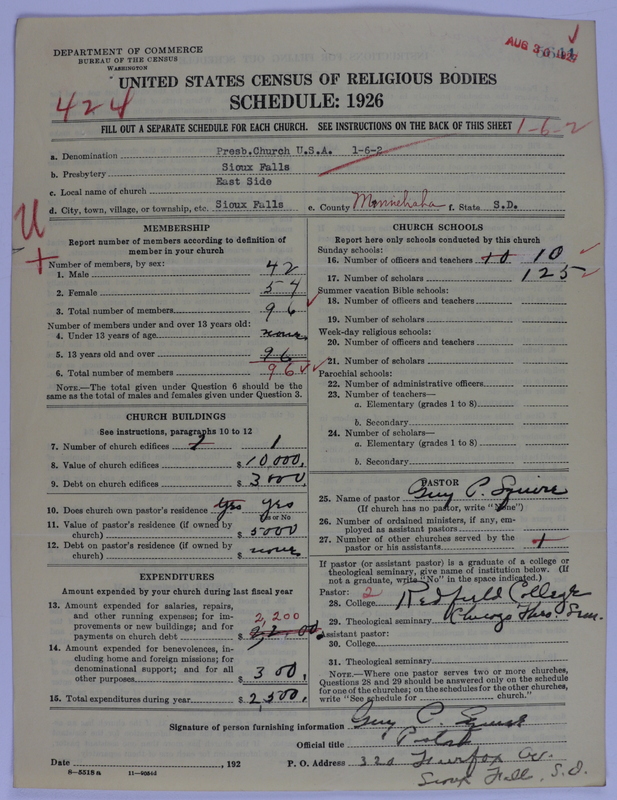 Scan of Presbyterian Church in the United States of America: 5641