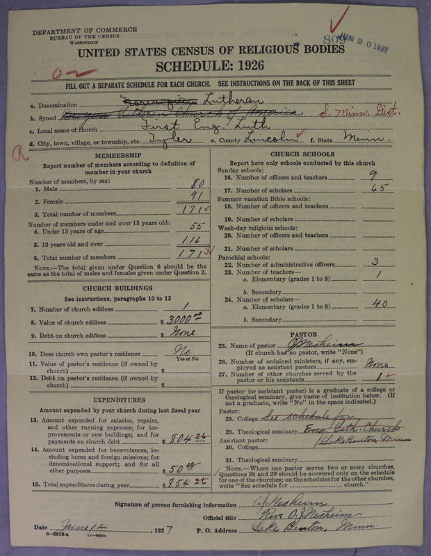 Scan of Norwegian Lutheran Church of America: 809