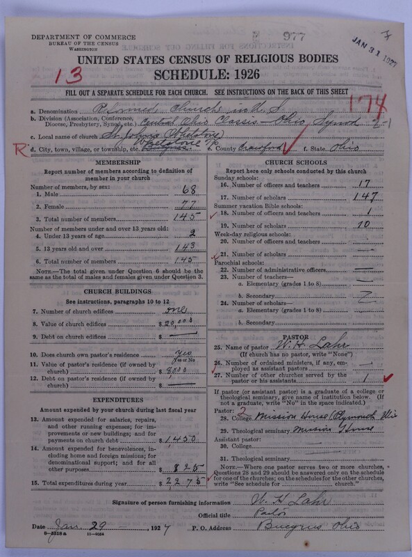 Scan of Reformed Church in the United States: 977