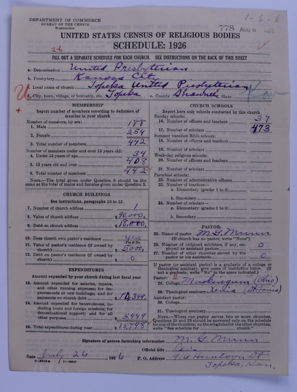 Scan of United Presbyterian Church of North America: 778