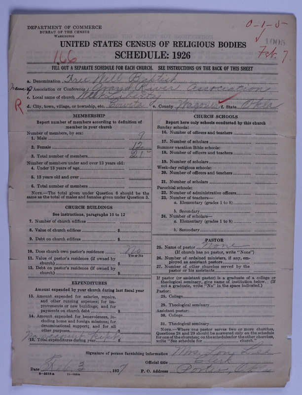Scan of Free Will Baptists: 1005