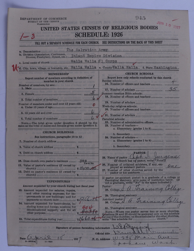 Scan of Salvation Army: 945