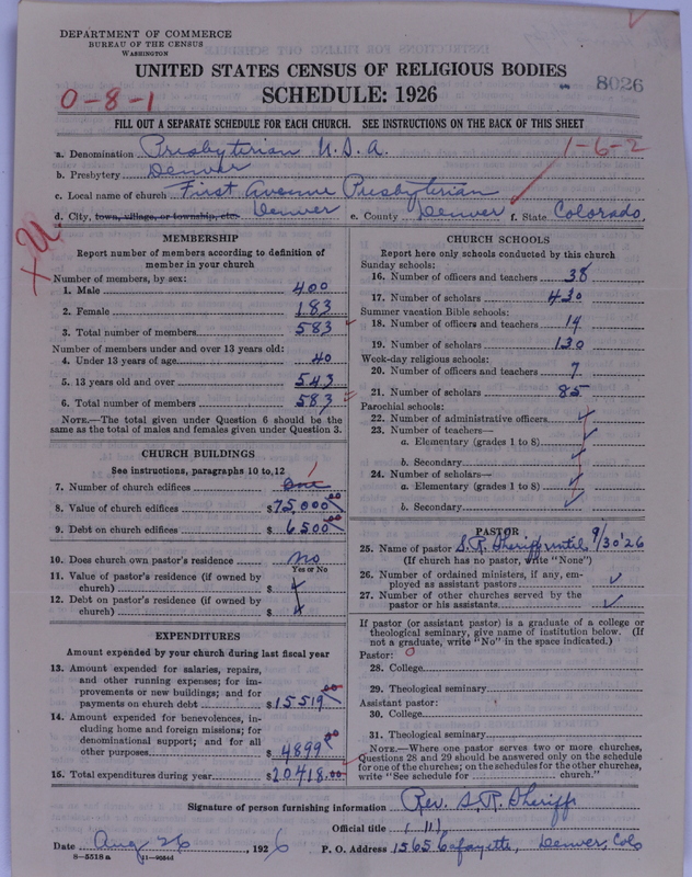 Scan of Presbyterian Church in the United States of America: 8026