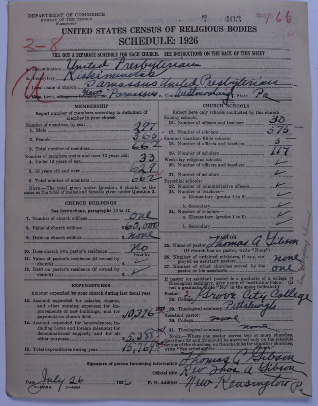 Scan of United Presbyterian Church of North America: 403
