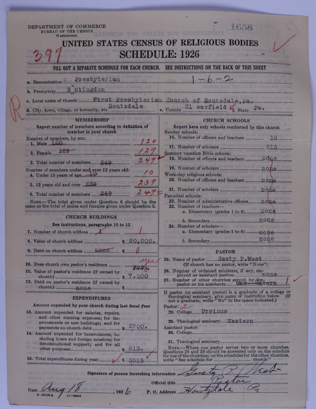 Scan of Presbyterian Church in the United States of America: 1658