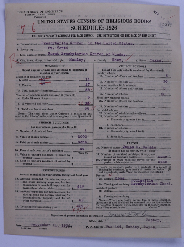 Scan of Presbyterian Church in the United States: 3307