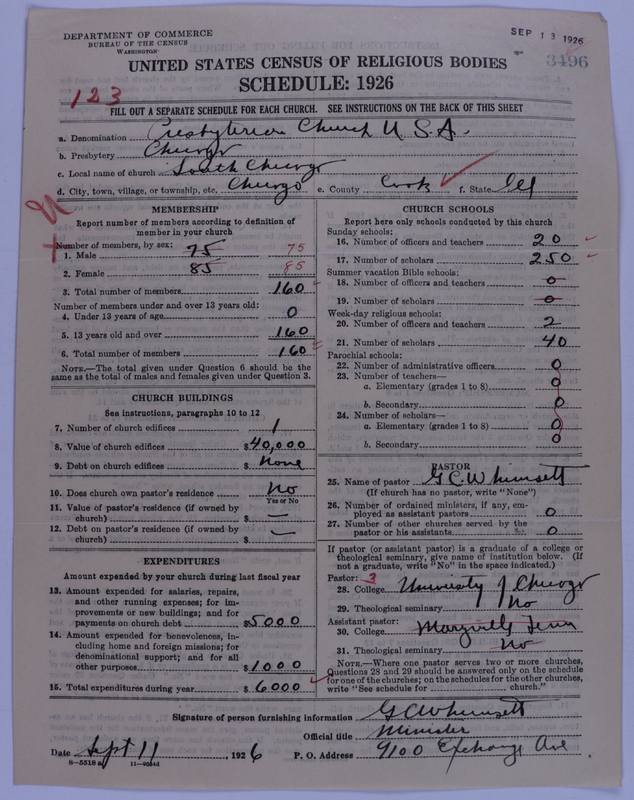 Scan of Presbyterian Church in the United States of America: 3496