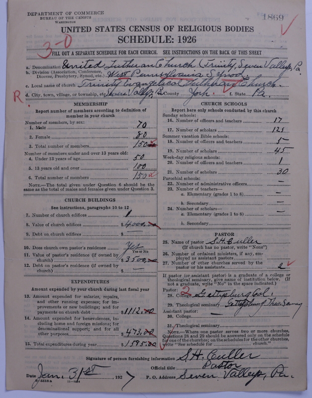 Scan of United Lutheran Church in America: 1869