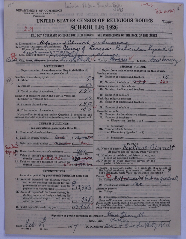 Scan of Reformed Church in America: 396