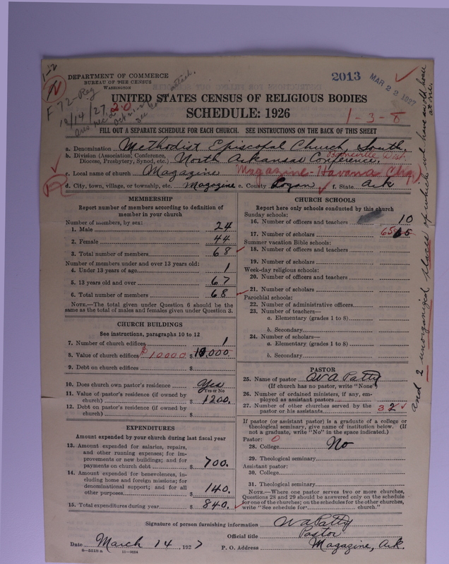 Scan of Methodist Episcopal Church, South: 2013