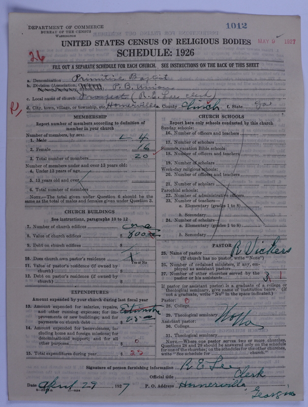 Scan of Primitive Baptists: 1012