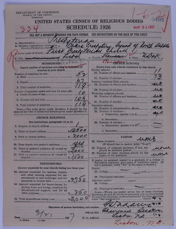 Scan of Presbyterian Church in the United States of America: 5493