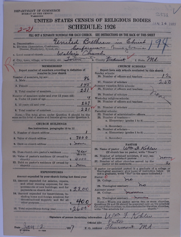 Scan of Church of the United Brethren in Christ: 2331