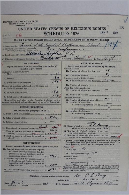 Scan of Church of the United Brethren in Christ: 18