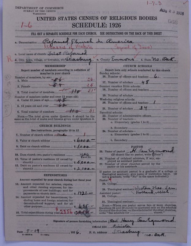 Scan of Reformed Church in America: 666