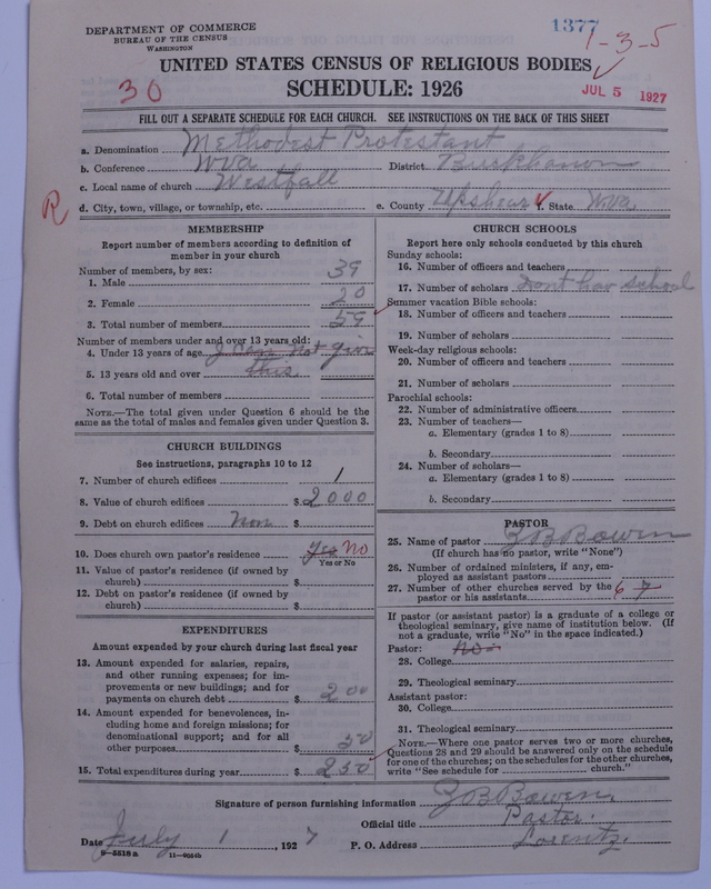 Scan of Methodist Protestant Church: 1377