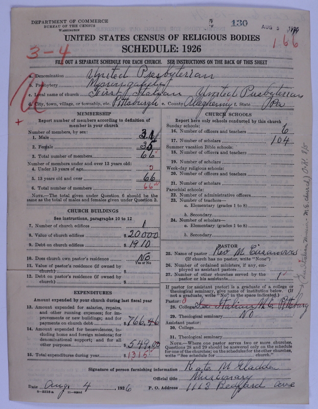 Scan of United Presbyterian Church of North America: 130