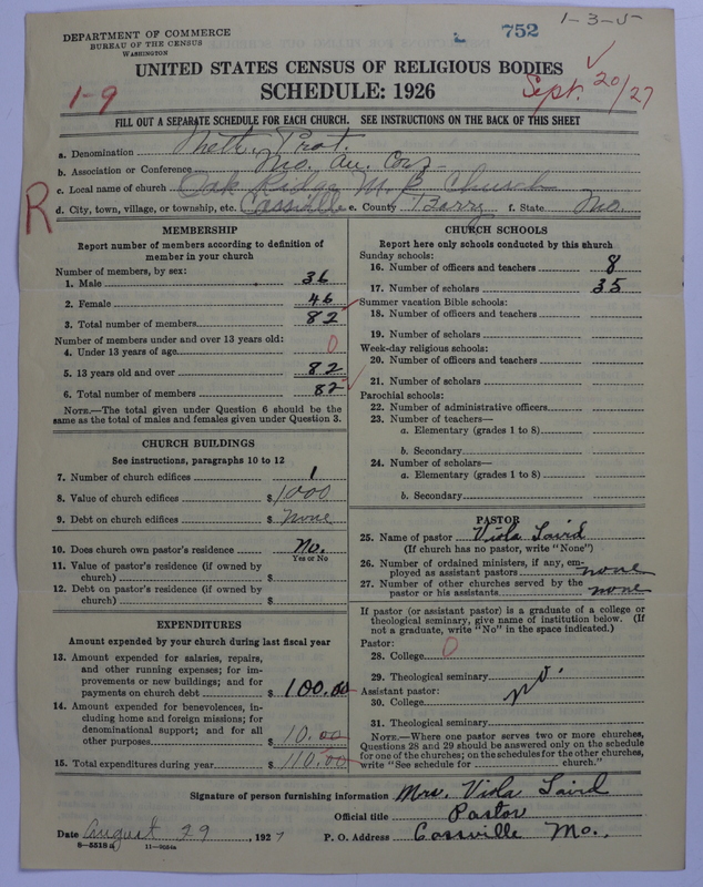 Scan of Methodist Protestant Church: 752