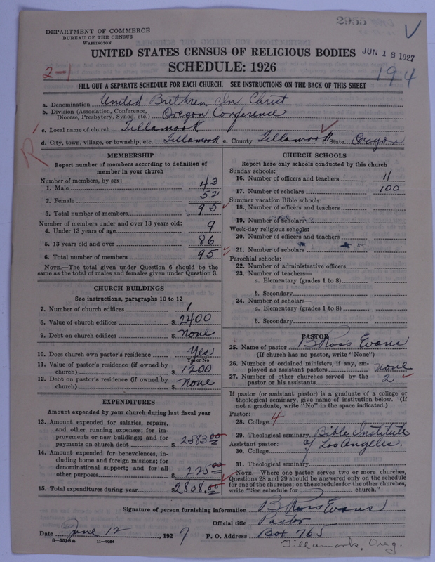 Scan of Church of the United Brethren in Christ: 2955