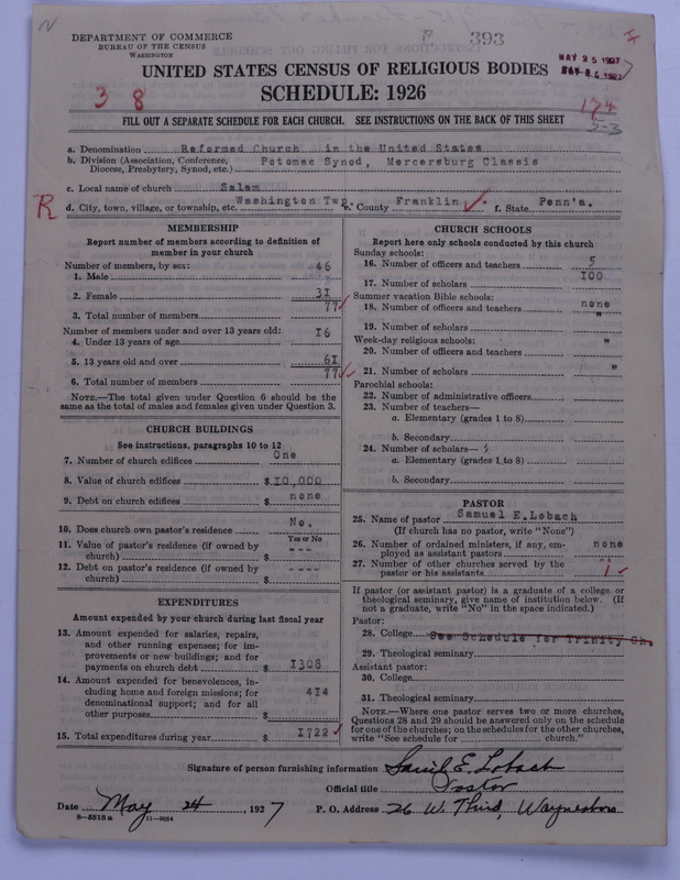 Scan of Reformed Church in the United States: 393