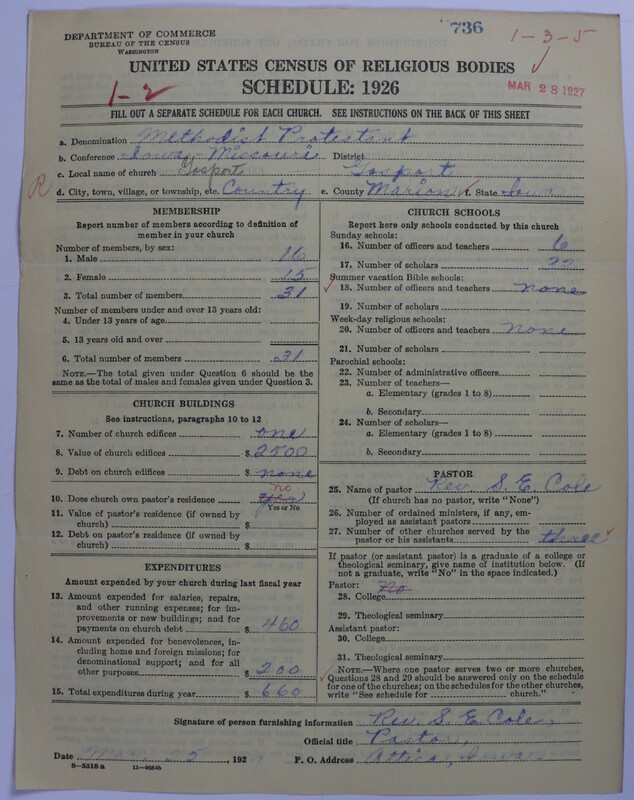 Scan of Methodist Protestant Church: 736