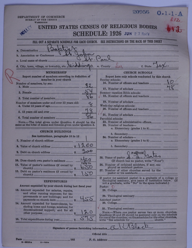 Scan of Negro Baptists: 20956