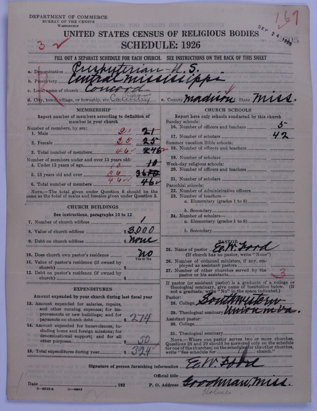 Scan of Presbyterian Church in the United States: 2705