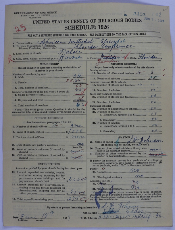 Scan of African Methodist Episcopal Church: 3453