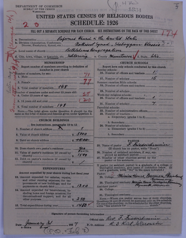 Scan of Reformed Church in the United States: 1334