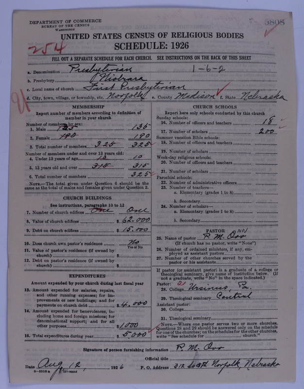 Scan of Presbyterian Church in the United States of America: 5808