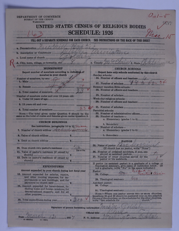 Scan of Free Will Baptists: 957