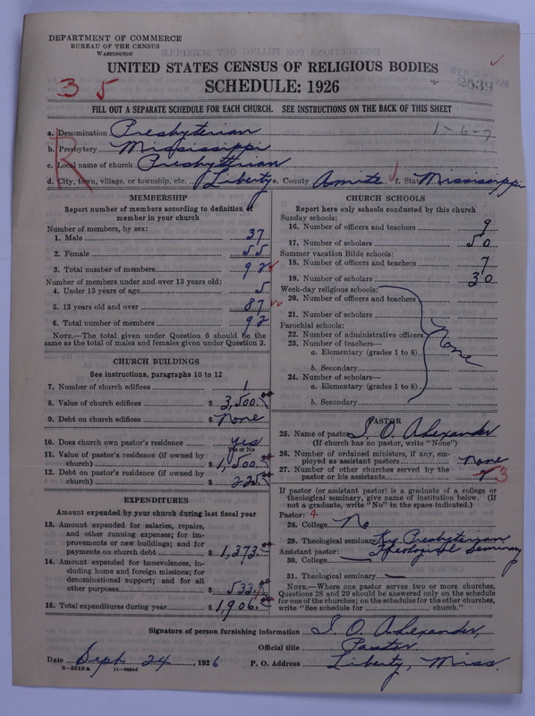 Scan of Presbyterian Church in the United States: 2539