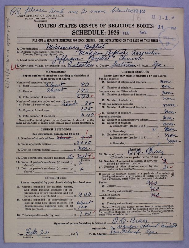 Scan of Negro Baptists: 9942