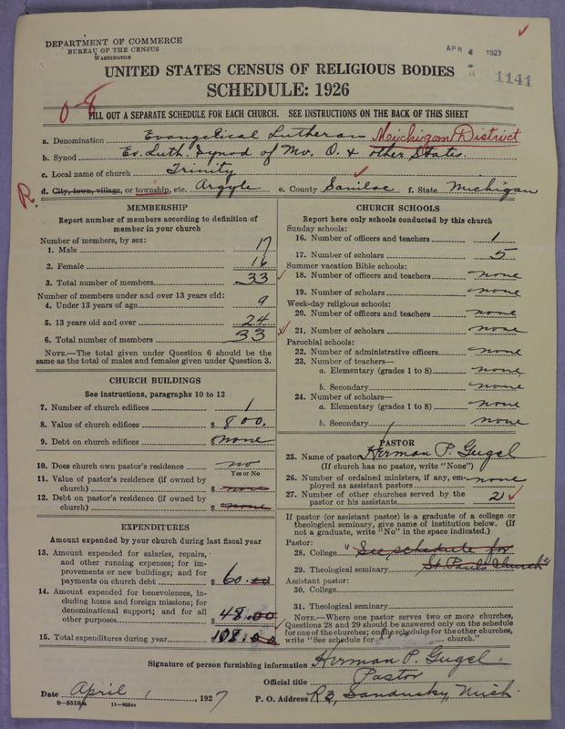 Scan of Evangelical Lutheran Synodical Conference of America: Evangelical Lutheran Synod of Missouri, Ohio, and Other States: 1141