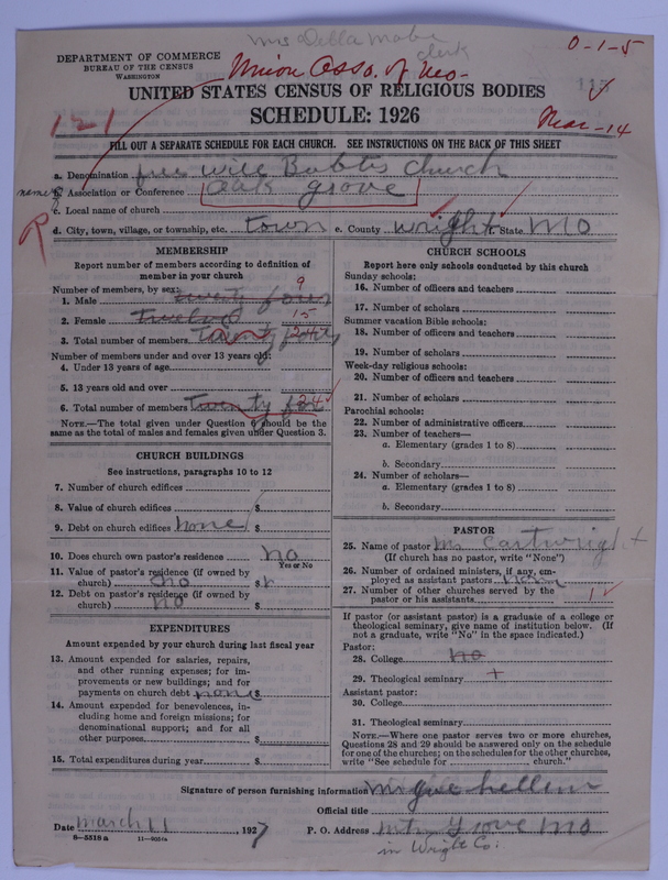 Scan of Free Will Baptists: 115