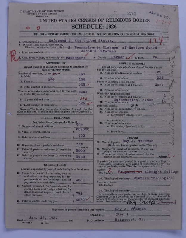 Scan of Reformed Church in the United States: 254