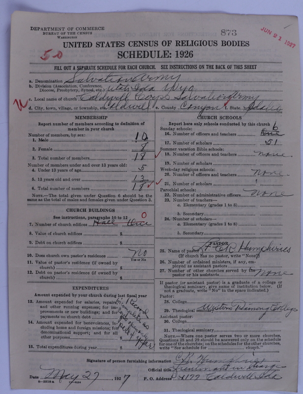 Scan of Salvation Army: 873