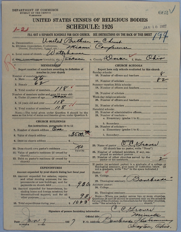 Scan of Church of the United Brethren in Christ: 662