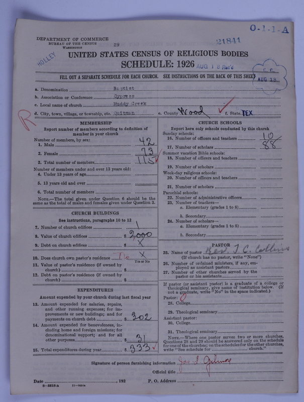 Scan of Negro Baptists: 21841