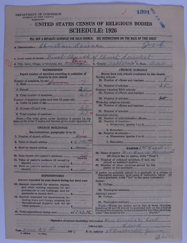 Scan of Church of Christ, Scientist: 1391