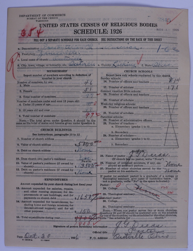 Scan of Presbyterian Church in the United States of America: 2845