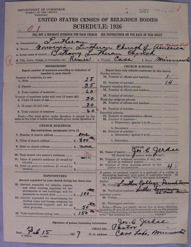 Scan of Norwegian Lutheran Church of America: 527