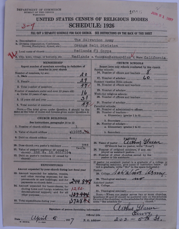 Scan of Salvation Army: 1016