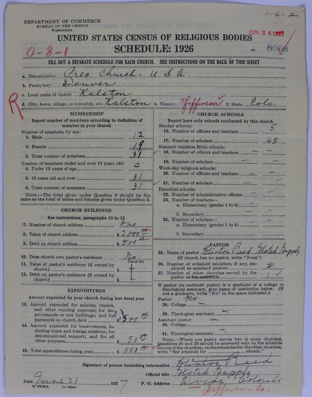 Scan of Presbyterian Church in the United States of America: 8058