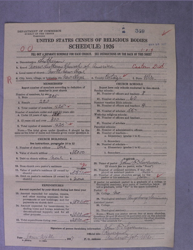 Scan of Norwegian Lutheran Church of America: 349
