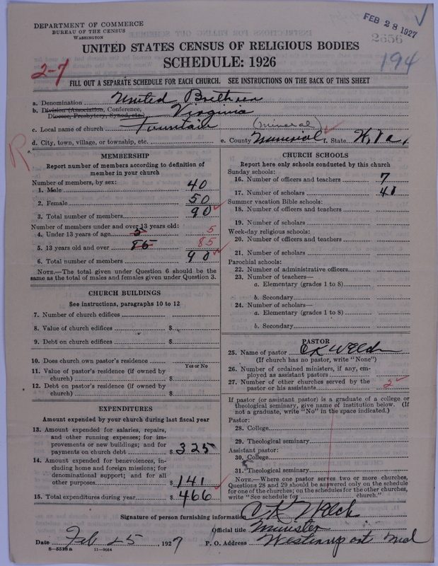 Scan of Church of the United Brethren in Christ: 2656