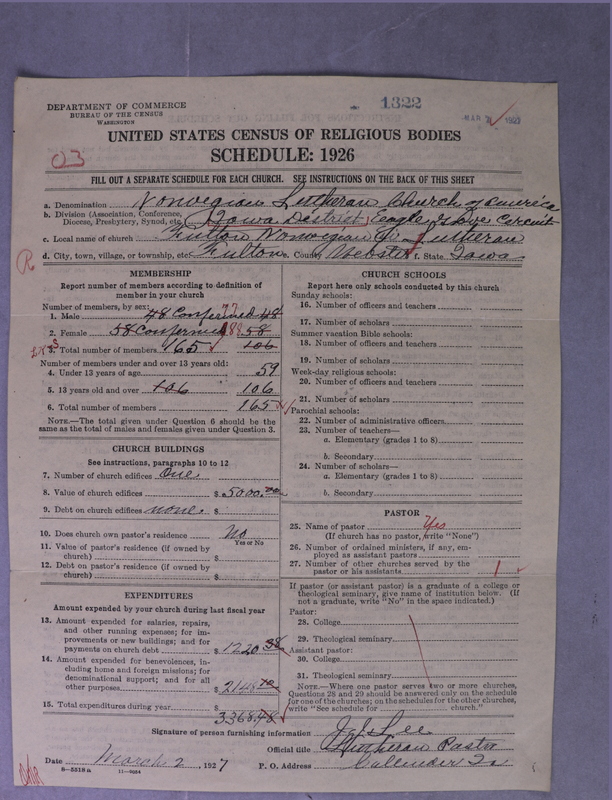 Scan of Norwegian Lutheran Church of America: 1322