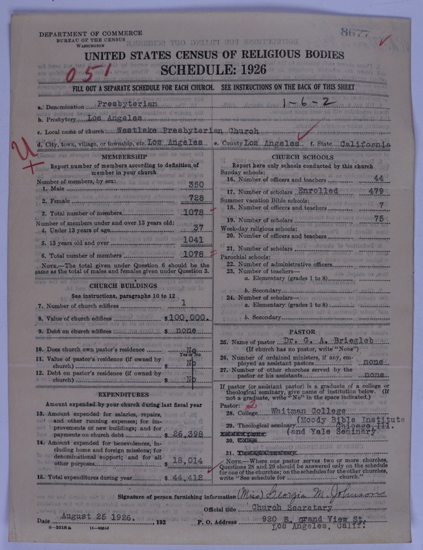 Scan of Presbyterian Church in the United States of America: 8677