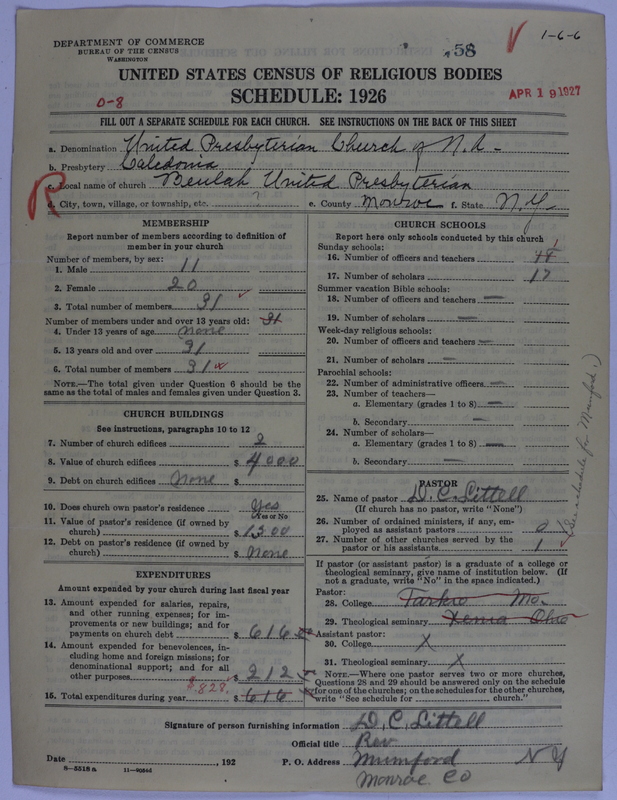 Scan of United Presbyterian Church of North America: 58